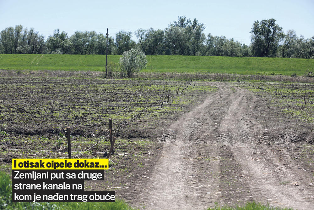 Zemljani put sa druge strane kanala 