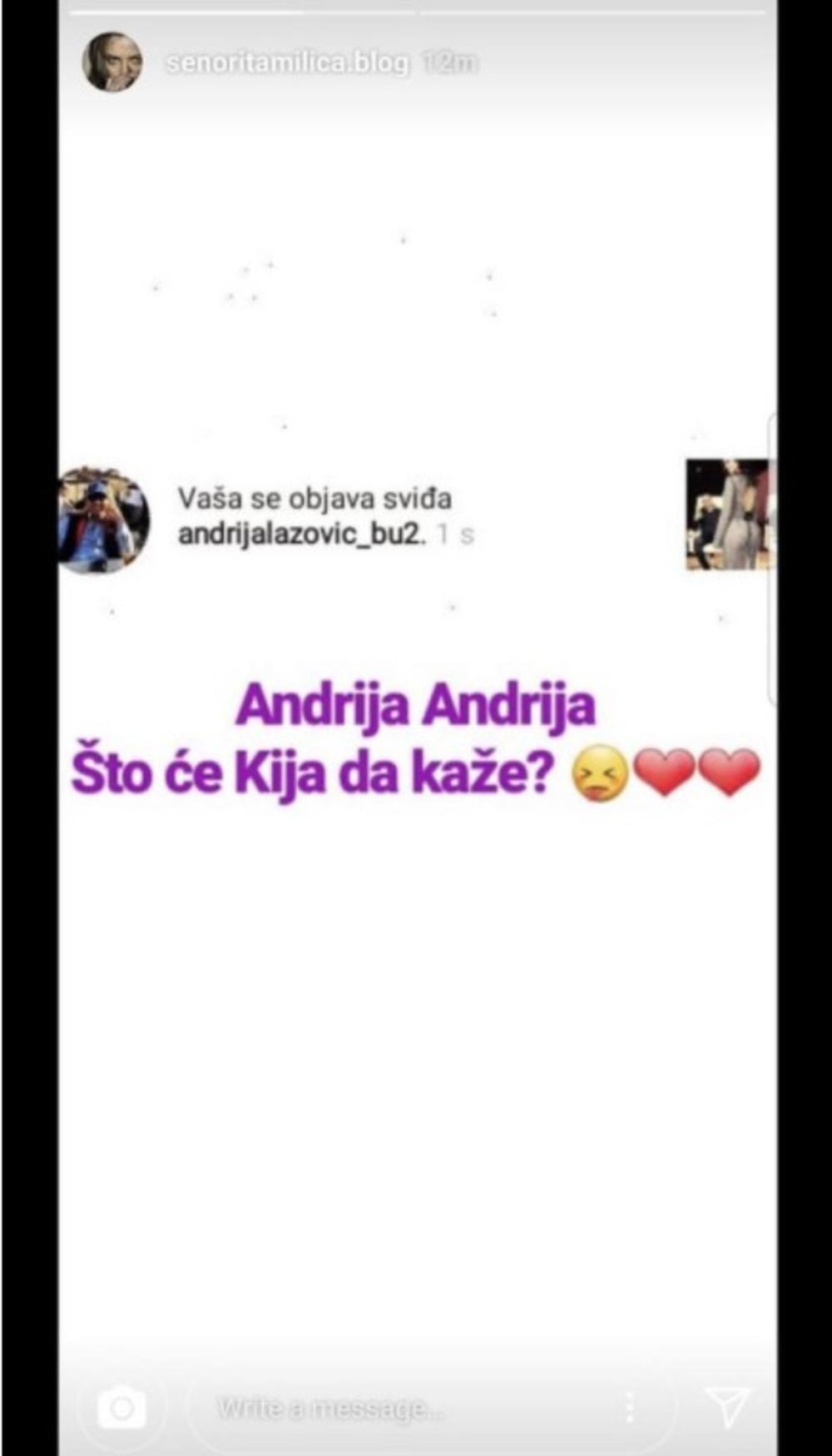 Milica je javno isprozivala Andriju 