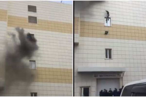 NAJPOTRESNIJI SNIMAK KATASTROFE U RUSIJI: Čovek skočio sa 4. sprata DA NE BI ŽIV IZGOREO! (VIDEO)