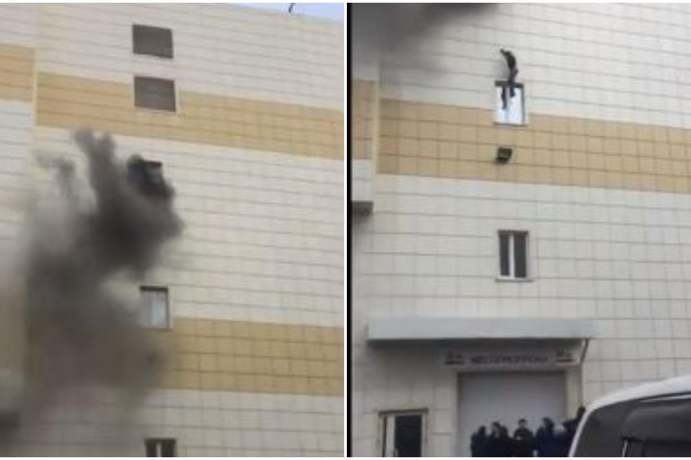 NAJPOTRESNIJI SNIMAK KATASTROFE U RUSIJI: Čovek skočio sa 4. sprata DA NE BI ŽIV IZGOREO! (VIDEO)