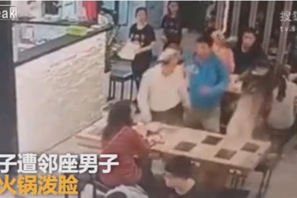 NERVNI SLOM: Čovek baca vruću supu ženi u lice, a šta bi vi uradili posle ovoga? (VIDEO)