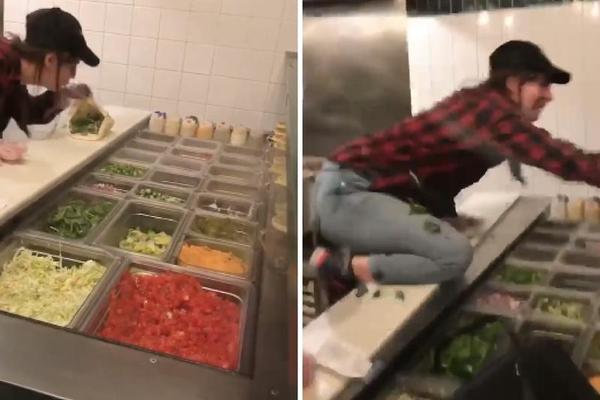 SNIMLJENA KAKO PLJUJE U SENDVIČ MUŠTERIJI! A ono što je posle rekla je tek JEZIVO! (VIDEO)