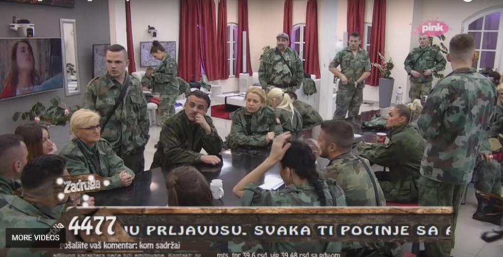 Zadrugari se ove nedelje igraju vojske  