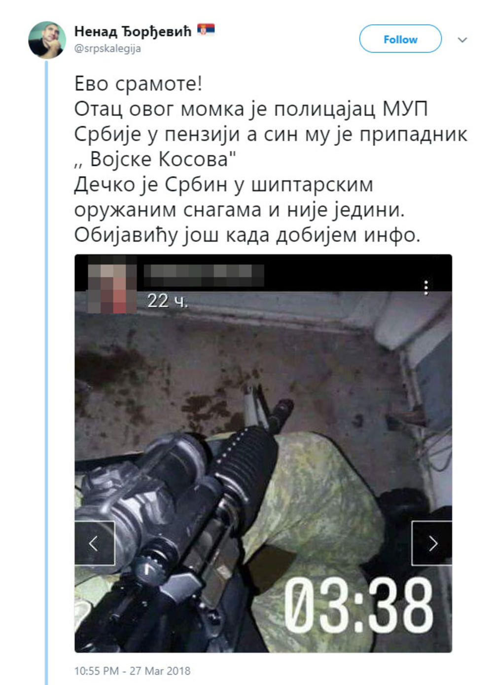 Tvit koji je izazvao opštu pometnju  