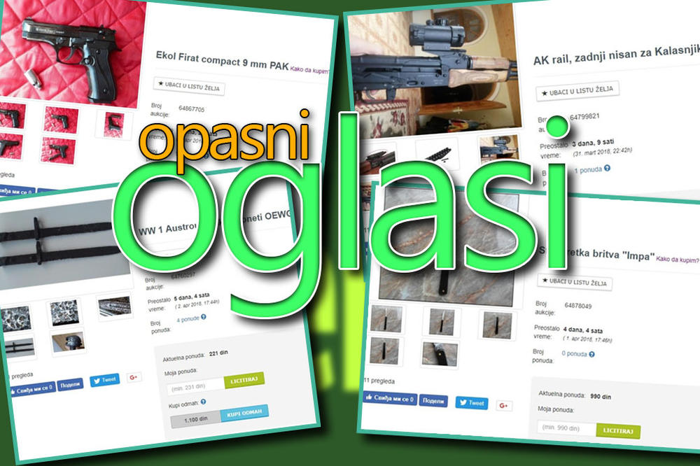 JAPANSKE SABLJE, MAČEVI, PIŠTOLJI, MAČETE, LUK, STRELA: Na internetu vas čeka prava fabrika oružja za male pare! ILEGALNO! (FOTO)