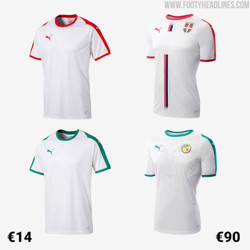 Dresovi Srbije i Senegala za Svetsko prvenstvo  