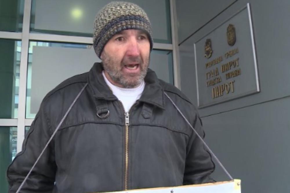 OVAJ RATNI INVALID IZ PIROTA ŠTRAJKOVAO JE GLAĐU 2O DANA, a niko se okrenuo nije za njim! (FOTO)