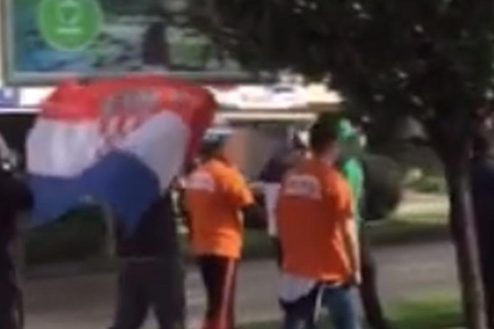 HRVATSKI HULIGANI GRMELI U PODGORICI: Poruka i odgovor za Crnogorce usred grada! (VIDEO)