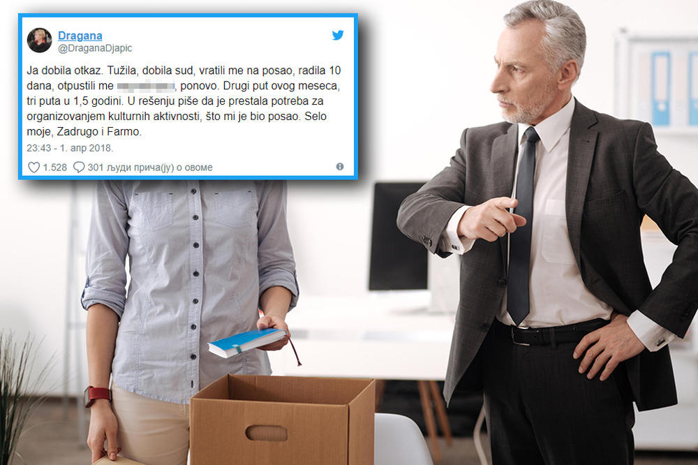 TVIT KOJI JE RASTUŽIO SRBE: Dragana je dva puta otpuštena za samo mesec dana, a OVO je razlog (FOTO)