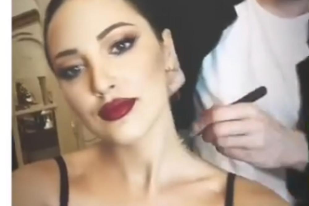 NEĆETE MOĆI DA SKRENETE POGLED: Aleksandra Prijović pokazala NIKAD VEĆI DEKOLTE! (FOTO, VIDEO)