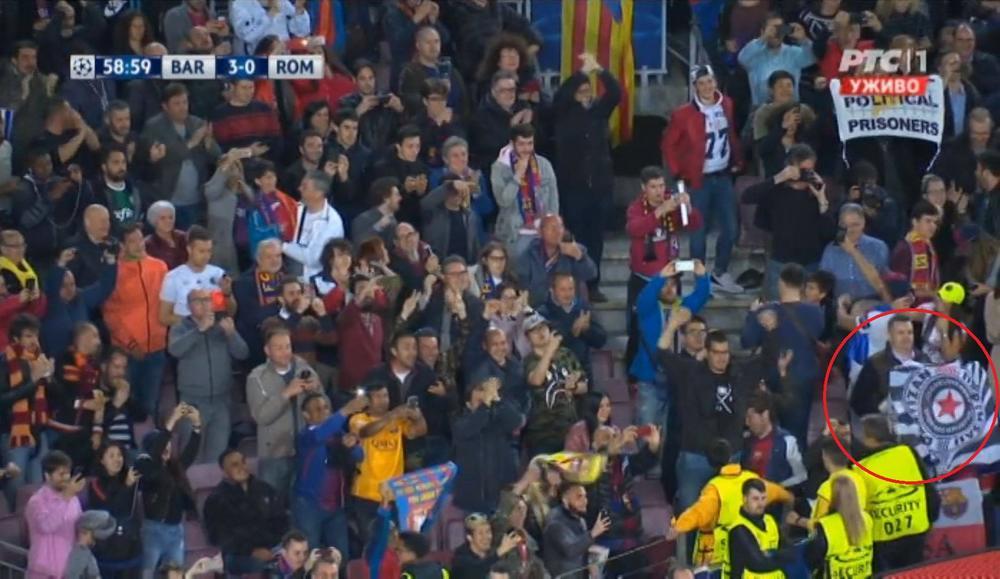 Zastava Partizana na Nou Kampu  