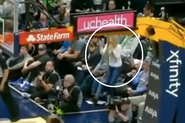 JOKIĆ IMA NAJVATRENIJU NAVIJAČICU: Plavuša od koje zastaje dah pada u ekstazu na svaki Nikolin potez! (VIDEO)