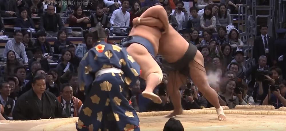 Sumo rvanje - ilustracija  