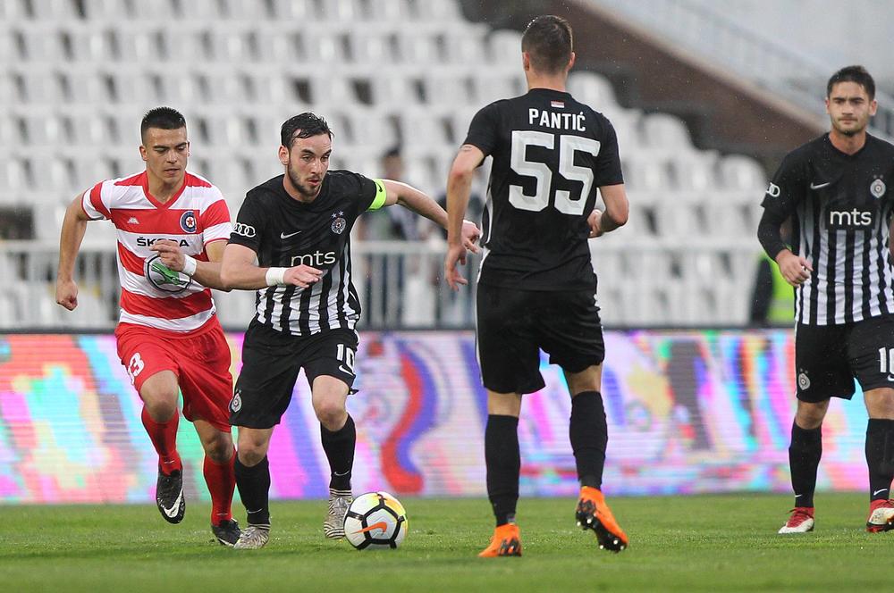 Marko Janković i Danilo Pantić na utakmici protiv Borca