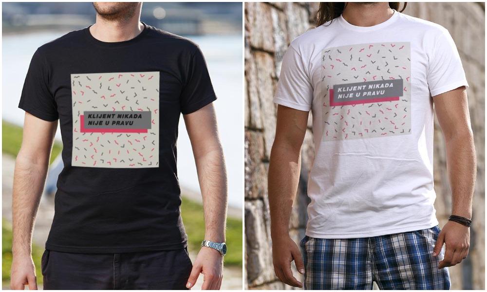 Majica Klijent nikada nije u pravu  