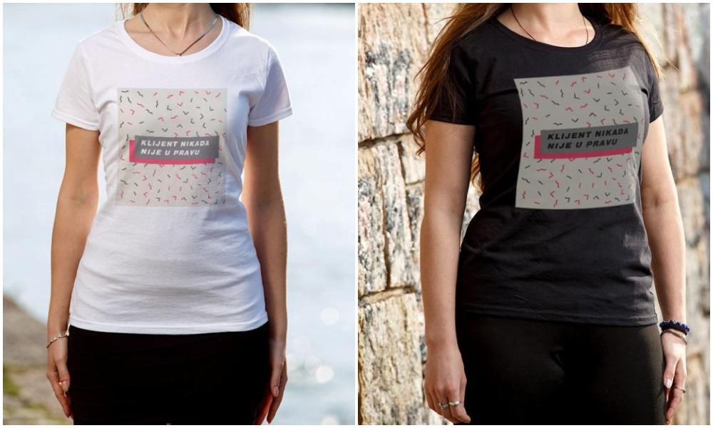 Majica Klijent nikada nije u pravu  