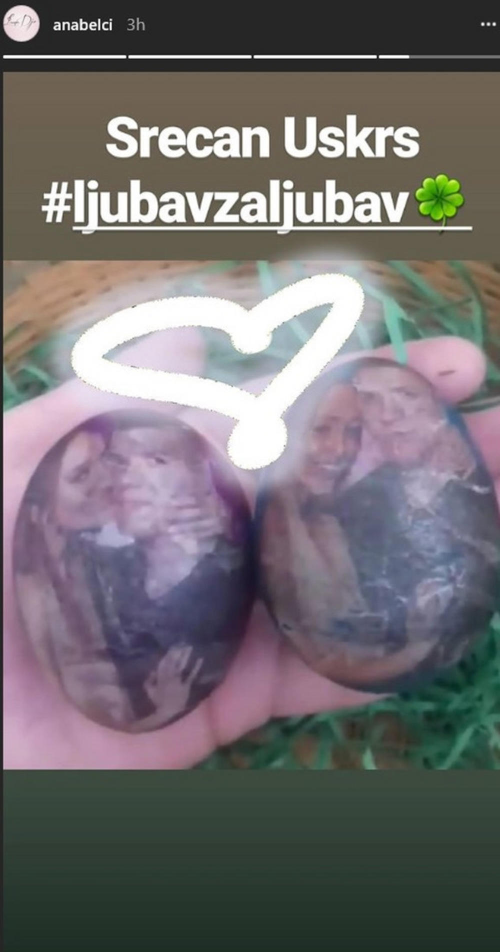 Uskršnja jaja sa likom Slobe i Lune 