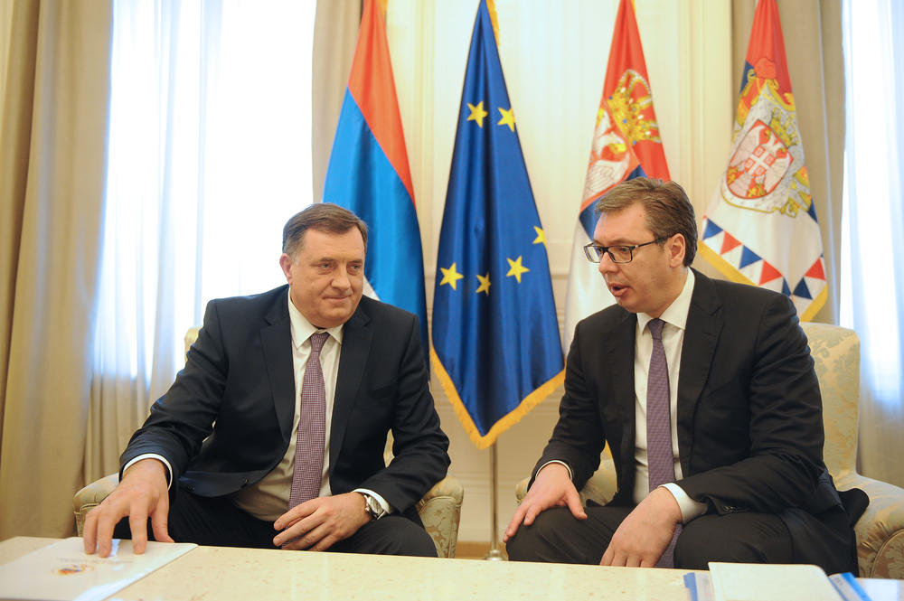 Milorad Dodik i Aleksandar Vučić  