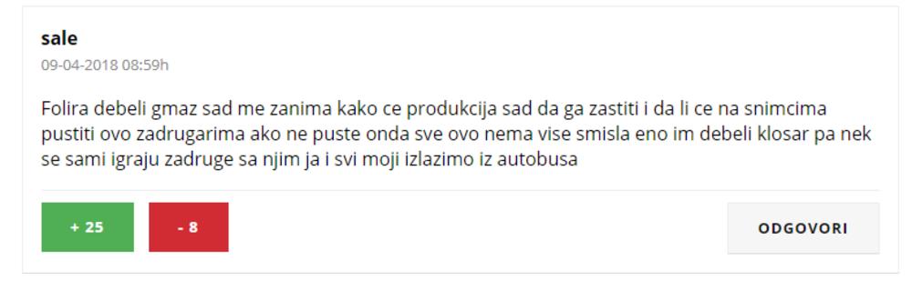 Komentari čitalaca o Mikiju i Nadeždi  