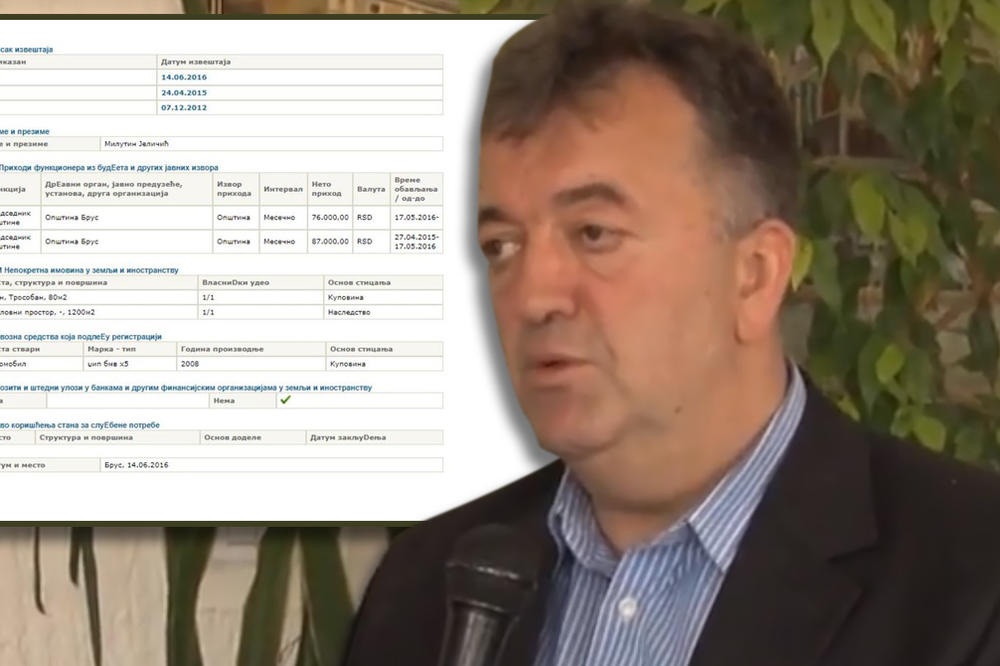 PET ŽENA GA JE OPTUŽILO ZA SEKSUALNO UZNEMIRAVANJE, A TEK DA MU VIDITE IMOVINSKU KARTU: Upoznajte Milutina Jeličića Jutku, predsednika opštine Brus (FOTO)
