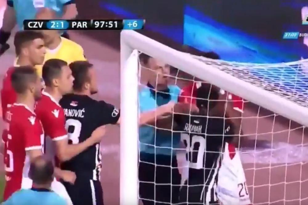 DONALD ZGRABIO SUMU ZA GUŠU: Totalni haos na terenu, tuča igrača Zvezde i Partizana! (VIDEO)