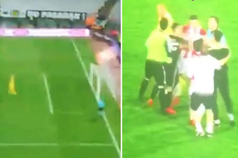 Borjan je odgovorio Grobarima na vređanje njegove supruge, a onda se na njega zaleteo trener golmana Partizana! (FOTO) (VIDEO)