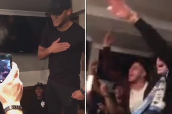 Igrači Sitija zajedno sa navijačima gledali poraz Junajteda, pa slavili dolazak titule na Etihad! (VIDEO)