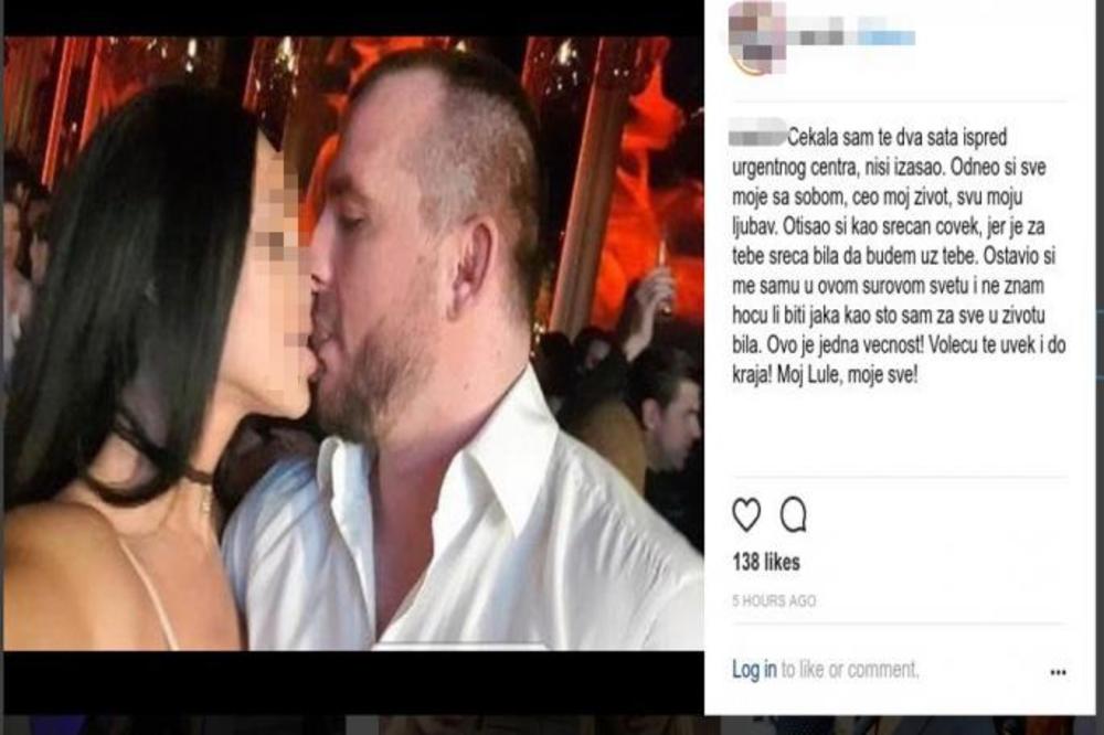 ODNEO SI SVE MOJE, ČEKALA SAM TE, NISI IZAŠAO! Potresnim rečima se devojka ubijenog Luke oprostila od svoje ljubavi (FOTO)