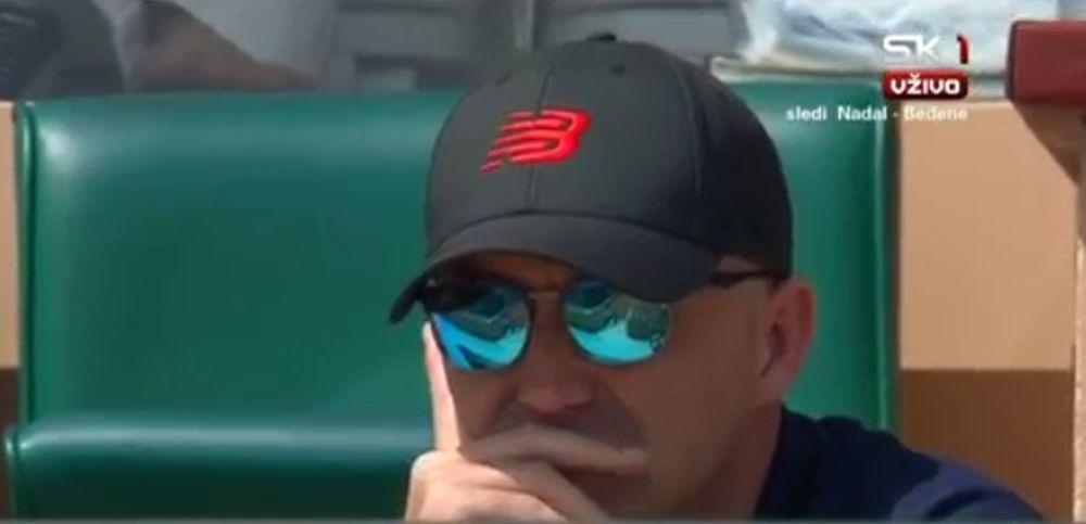 Ivan Ljubičić posmatra meč Novak Đoković - Borna Ćorić