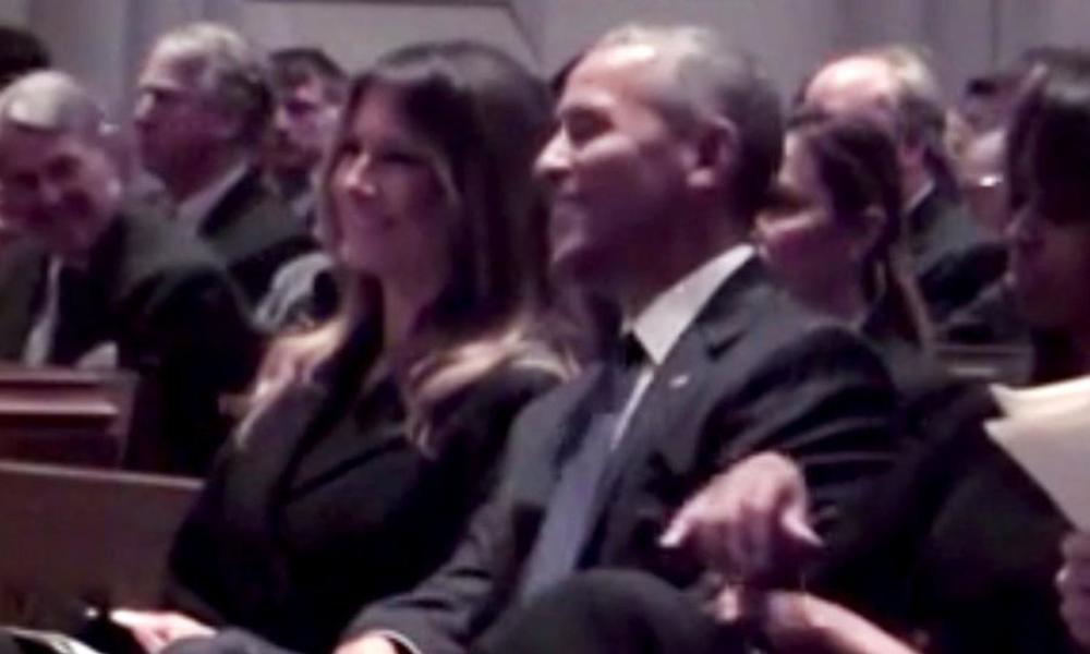 Melanija je bila nasmejana 