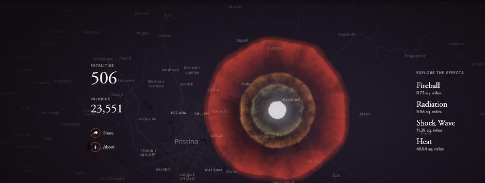 Šta bi se dogodilo kada bi nuklearna bomba pala gradove u Srbiji? PRIŠTINA