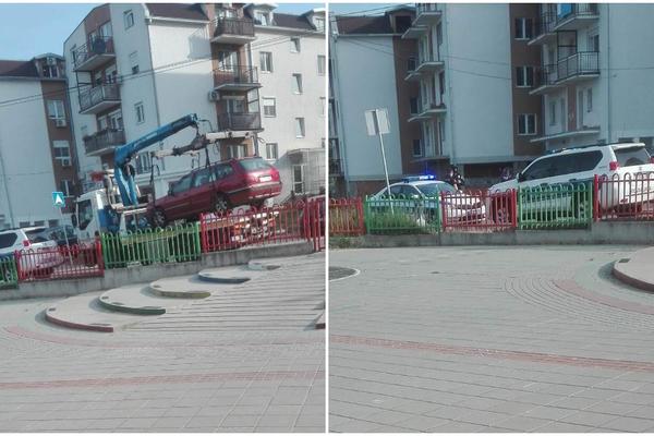 PUCNJAVA PORED VRTIĆA U BEOGRADU: Roditelji koji dovode decu u užasu gledaju uviđaj, muškarac ranjen u noge! (FOTO)