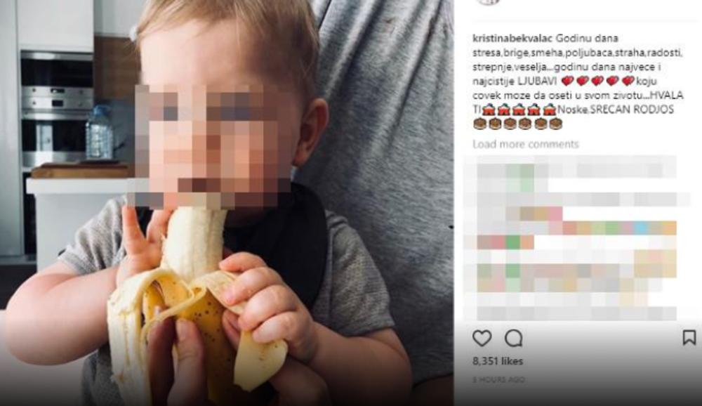 Na današnji dan Kristina je svom sinu proslavila prvi rođendan