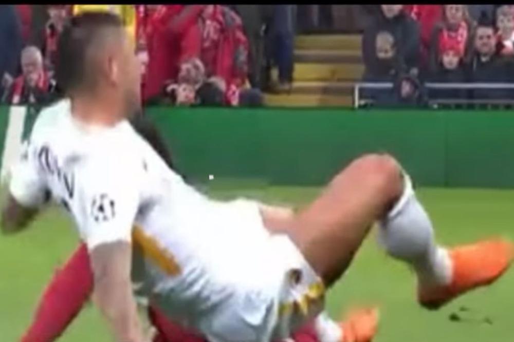 SRBIN KAO OD ČELIKA! IGRAČ LIVERPULA BEZ MUNDIJALA? Udario Kolarova i naprsla mu noga?! (VIDEO)