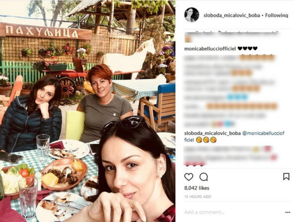 Monika Beluči očigledno veoma ceni svoju koleginicu iz Srbije  