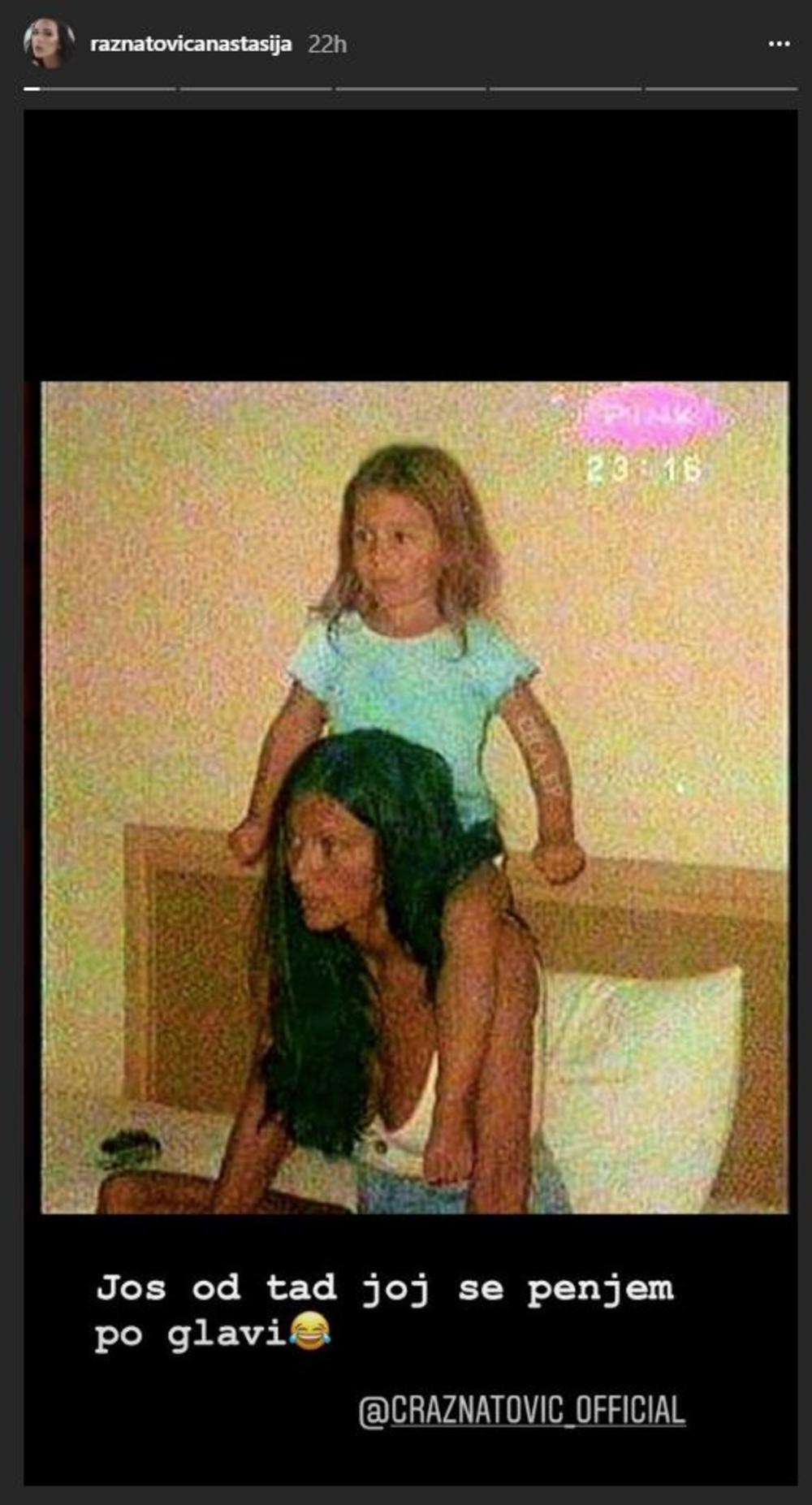 Anastasija često objavljuje fotografije iz detinjstva  