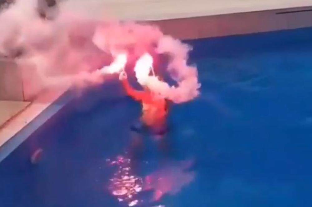 GORI BAZEN! Legenda Zvezde sa bakljama proslavila titulu crveno-belih! (VIDEO)