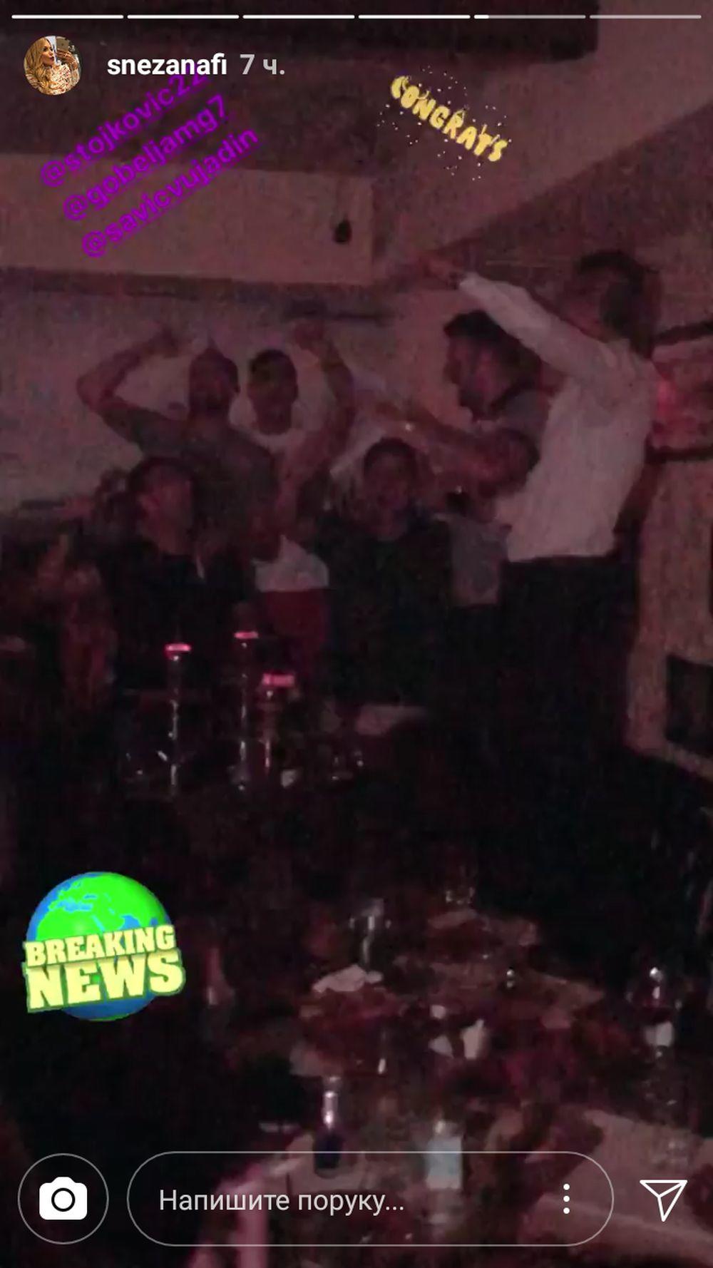 Fudbaleri Crvene zvezde proslavljaju titulu