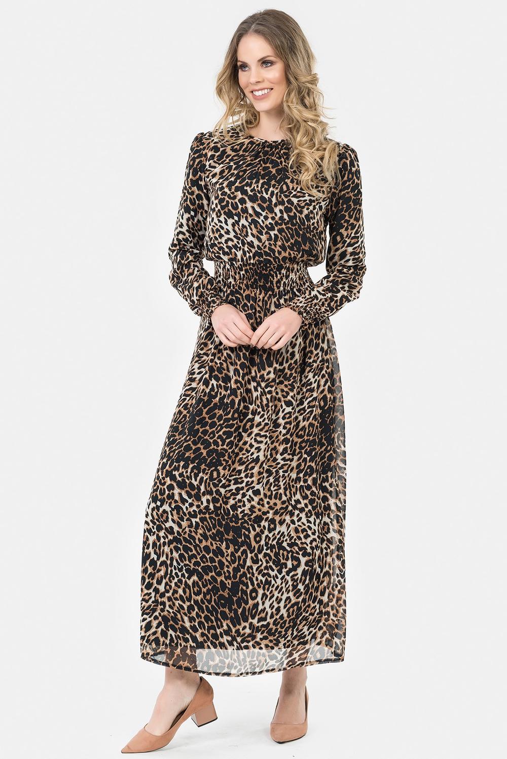 Duga leopard haljina 