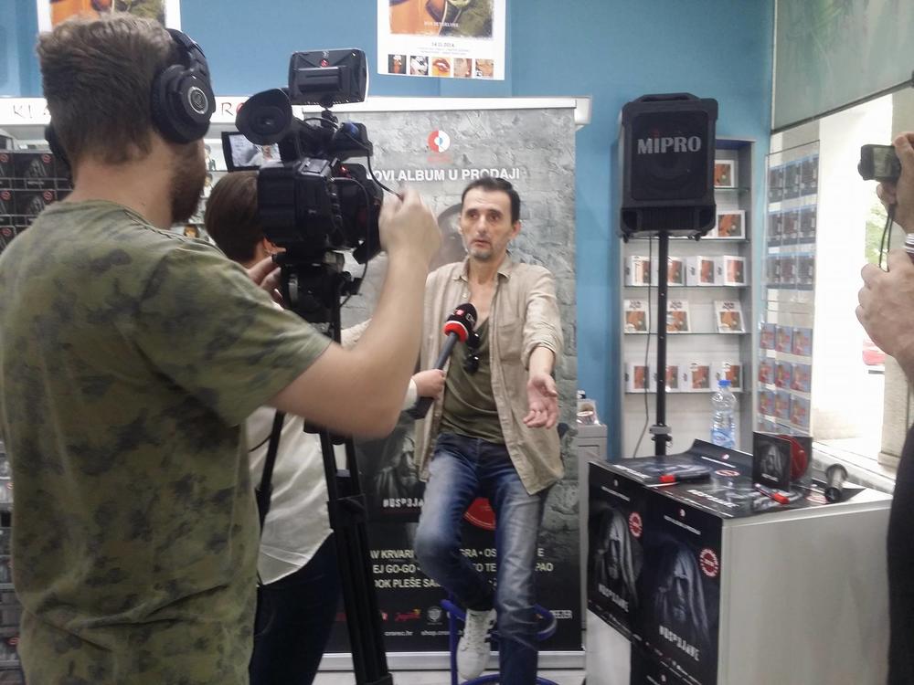 Goran Bare na beogradskoj promociji albuma  