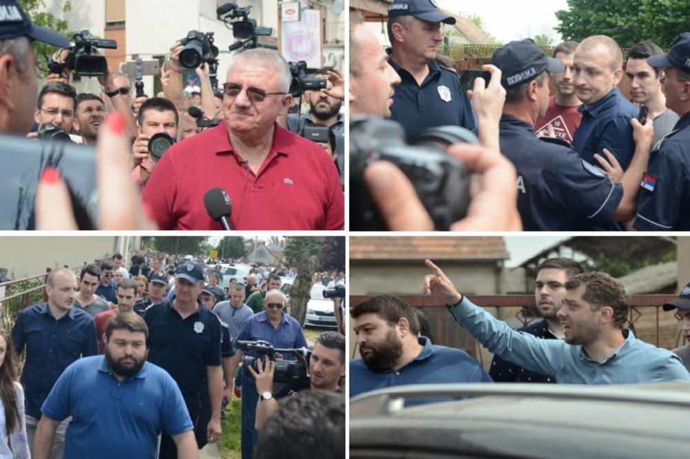 GOTOVO JE OPSADNO STANJE ISPRED HRTKOVACA: Posle sukoba radikala i LDP-a sve se smirilo, masa se razišla, pušten saobraćaj! (FOTO) (VIDEO)