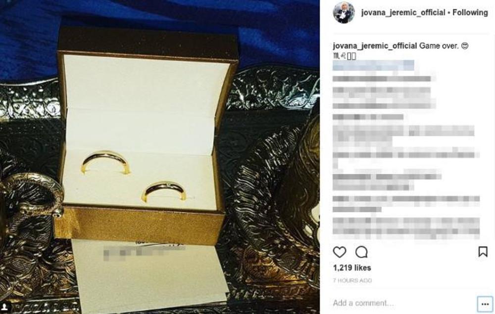 Dan pre venčanja svojim pratiocima na Instagramu pokazala je burme  