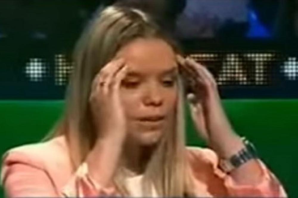 NAJVEĆI BLAM U ISTORIJI KVIZA MILIONER: Plavuša je pala na prvom pitanju! I nas je sramota koliko je bilo LAKO!