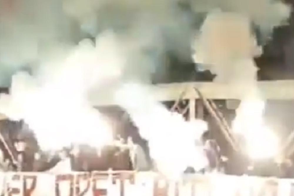 BOJKOT SE NASTAVLJA: Navijači se okupili na mostu i bakljama i parolom poručili - NAŠ ĆE SEVER OPET BITI NAJJAČI! (VIDEO)