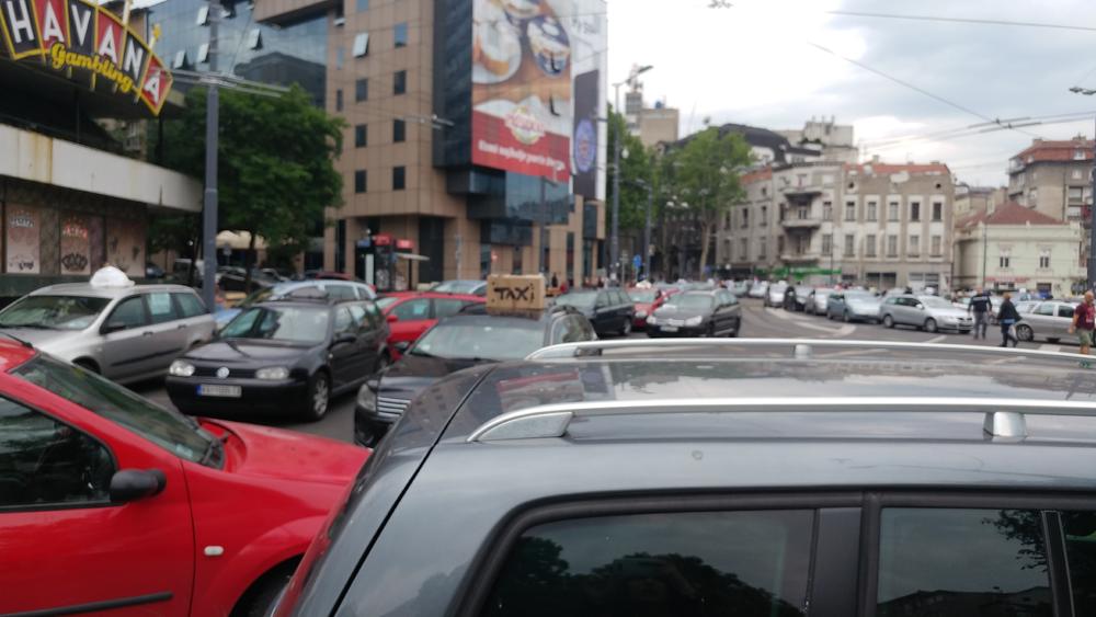 Velika gužva na Slaviji  