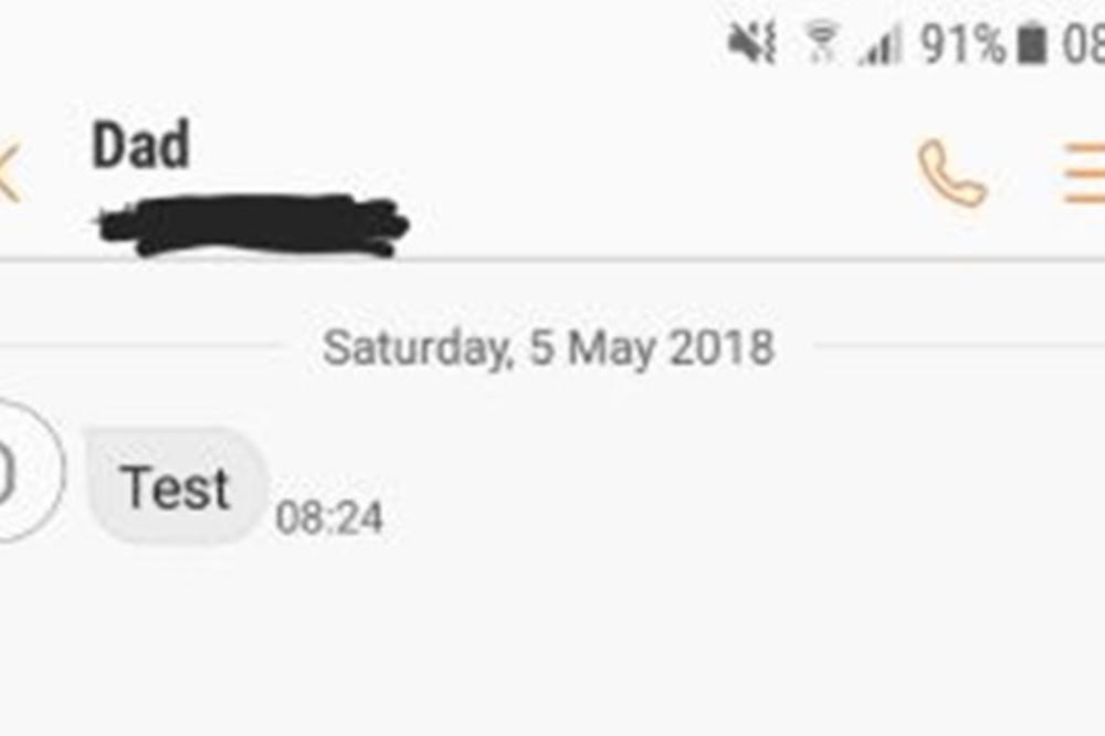 NAJVEĆI SMS ŠOK IKADA: Šest godina nakon smrti oca, dobio je poruku s njegovog broja (FOTO)