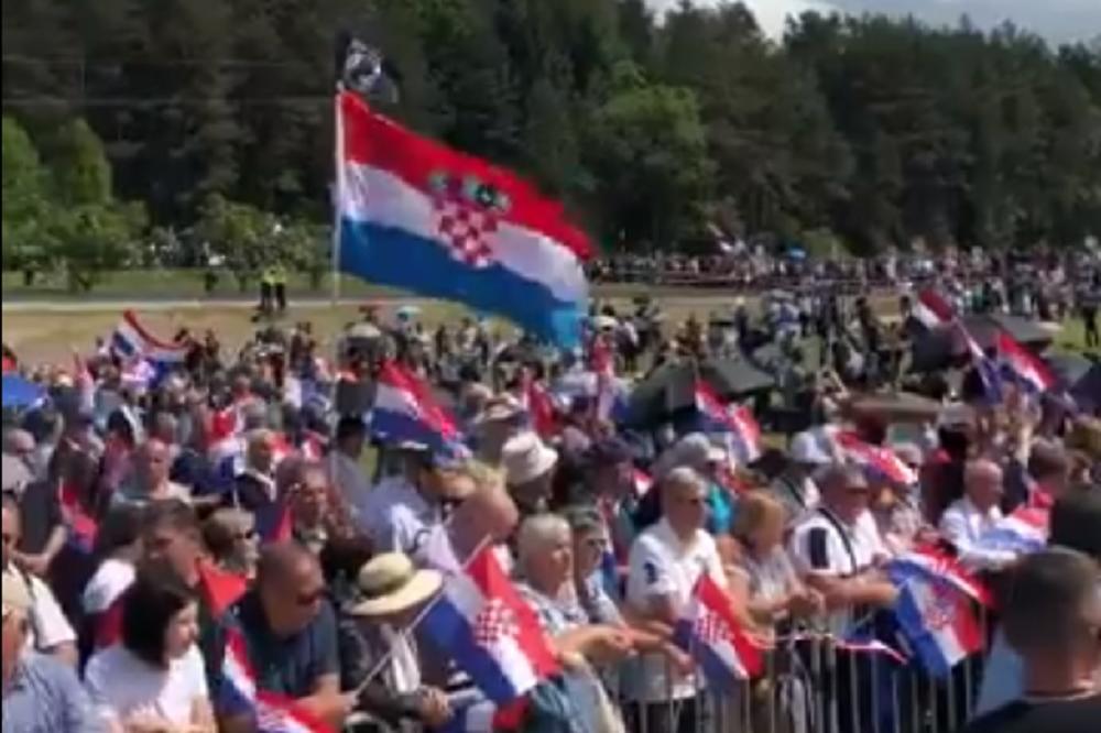 SMRT FAŠIZMU I ZABRANA ALKOHOLA: Hrvati obeležavaju godišnjicu stradanja ustaša u Blajburgu (FOTO) (VIDEO)