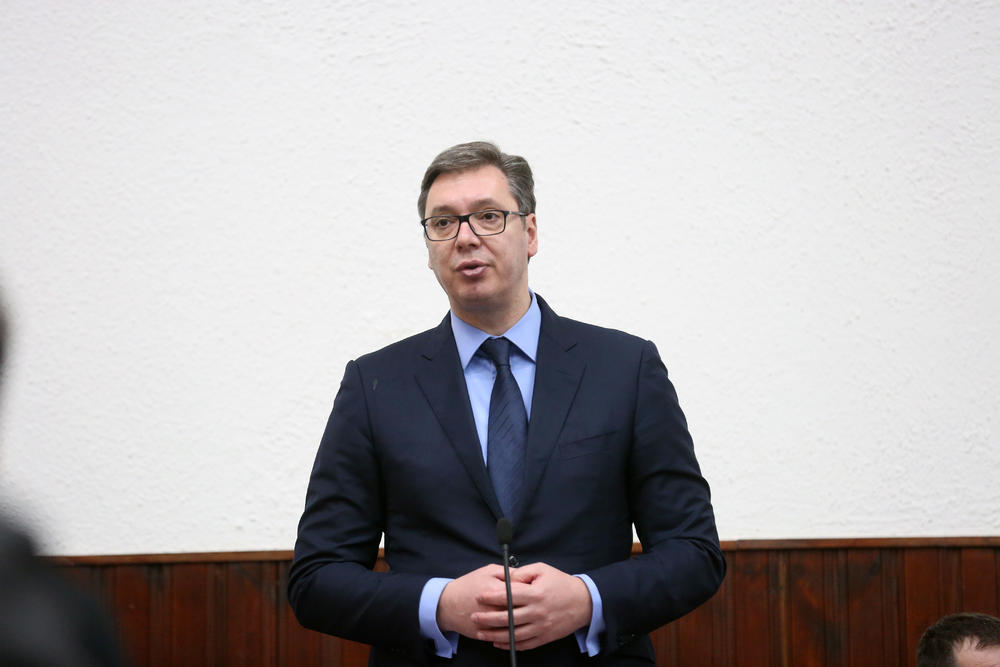 Predsednik Srbije Aleksandar Vučić  