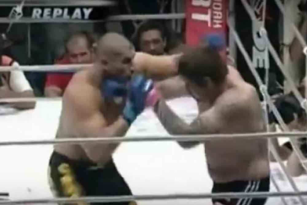 Nabildovani borac je bio UBEĐEN DA ĆE POBEDITI: Pretio je da će NOKAUTIRATI DEBELJUCU, ali mu se on BRUTALNO OSVETIO (VIDEO)