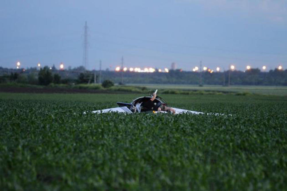 Pad aviona u Zemun Polju  